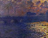 Claude Monet Waterloo Bridge Sunlight Effect 2 painting